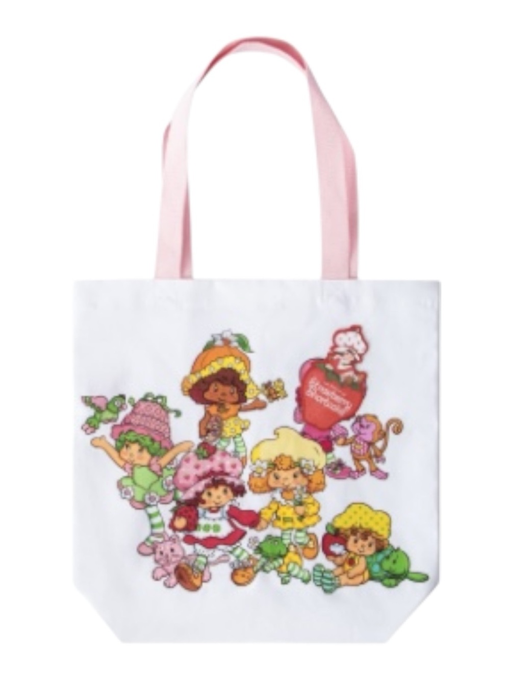 Vintage Strawberry Shortcake Character Canva Purse Tote Bag Gift Girl Brand New